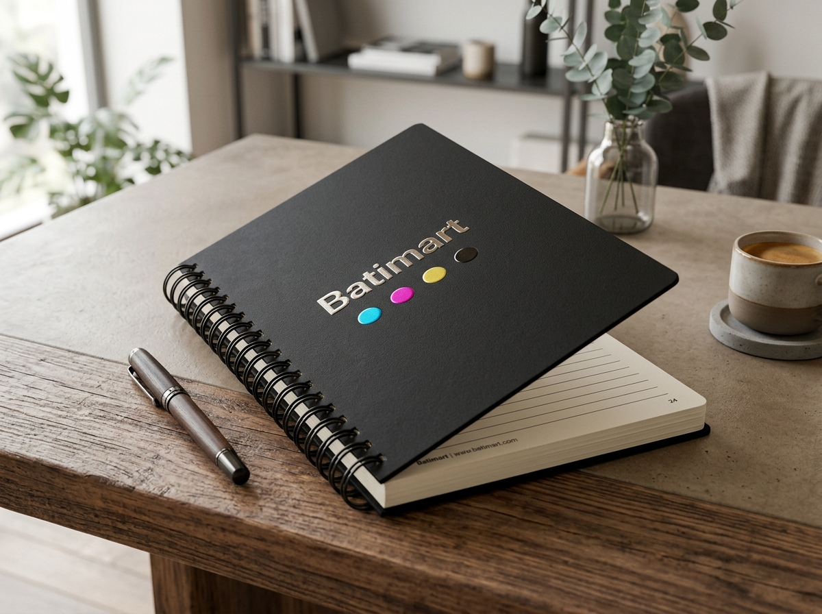 Bloc-Notes A5 Noir & Blanc (180 pages) — impression Batimart