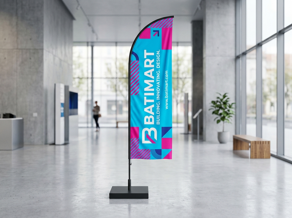 Oriflamme / Beach Flag Complet — impression Batimart