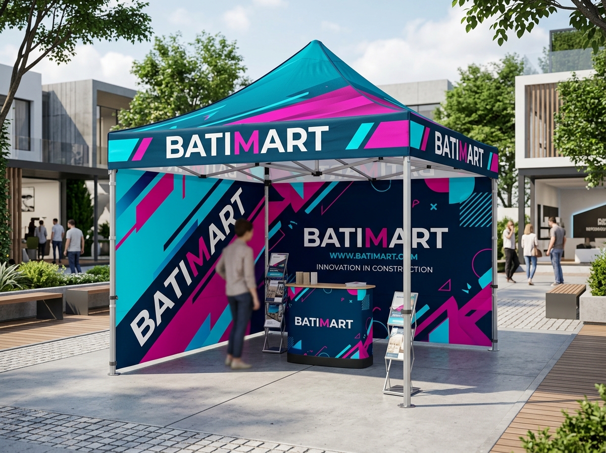 Tente Pliable Événementielle 3x3m — impression Batimart